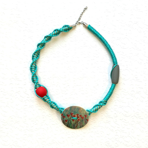 Unikatna ogrlica - Tirkizni san