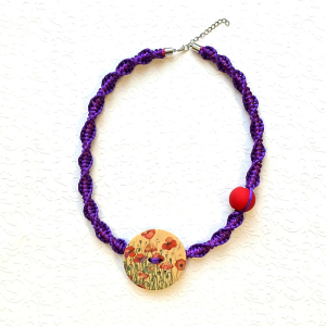 Unikatna ogrlica - Livada makova